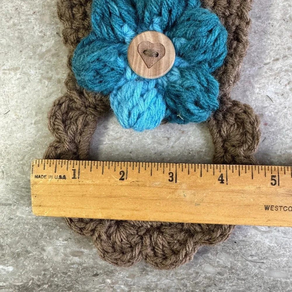 Handmade Crochet Hanging Towel Topper/Holder NWOT Set Of 5 Cottagecore Granny